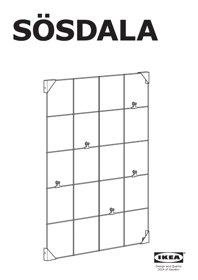 Image de la première page du manuel de l'appareil SÖSDALA