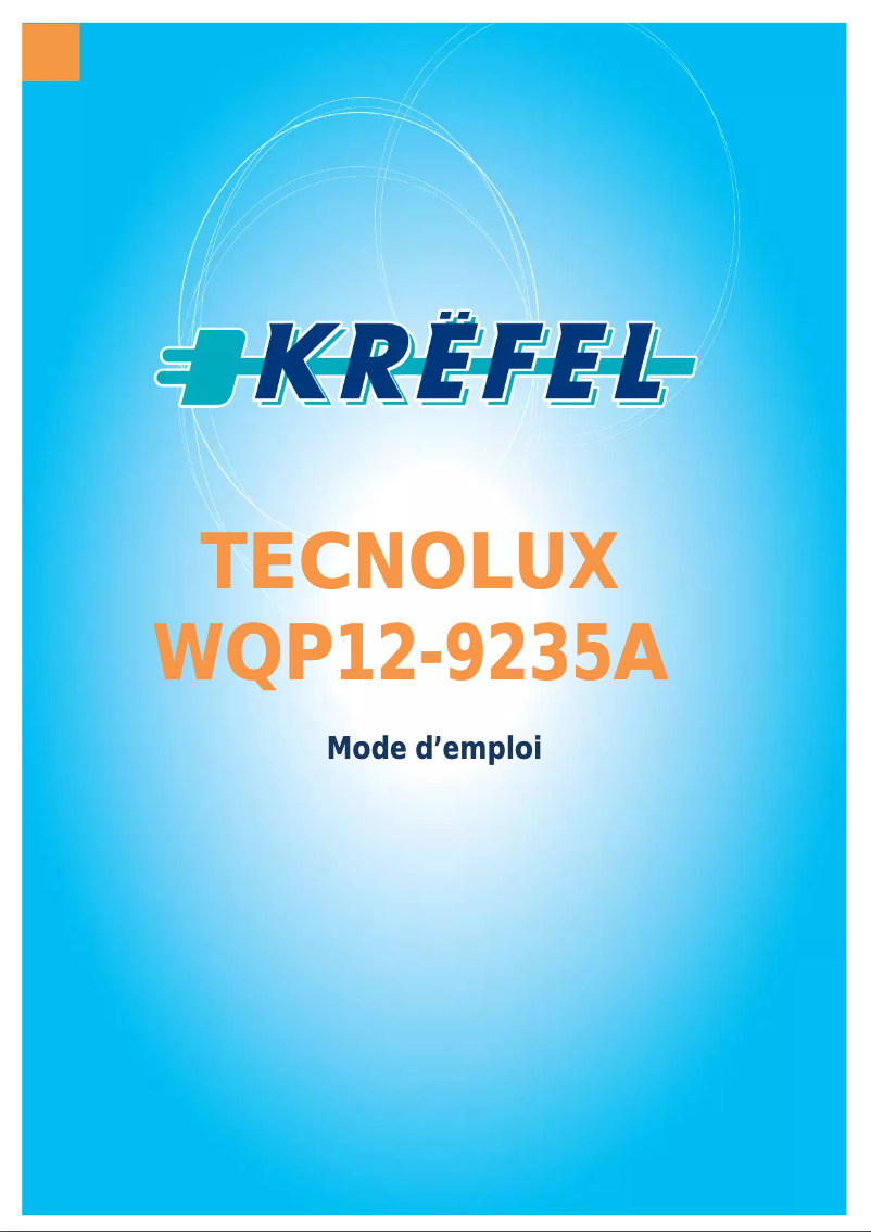 Page n°1 - Manuel utilisateur Tecnolux WQP12-9235A