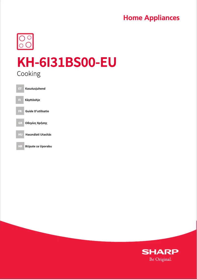 Image de la première page du manuel de l'appareil KH-6I31BS00-EU