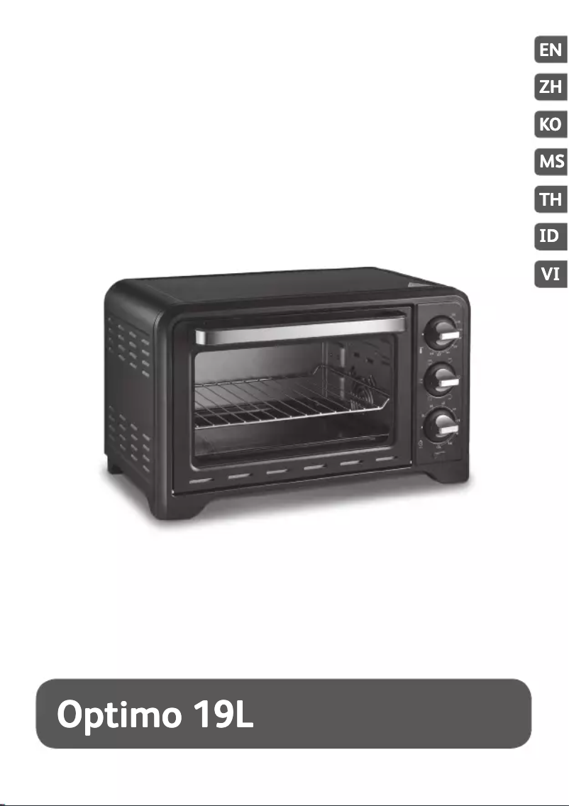 Page 1 de la notice Manuel utilisateur Tefal Optimo 19L OF4448