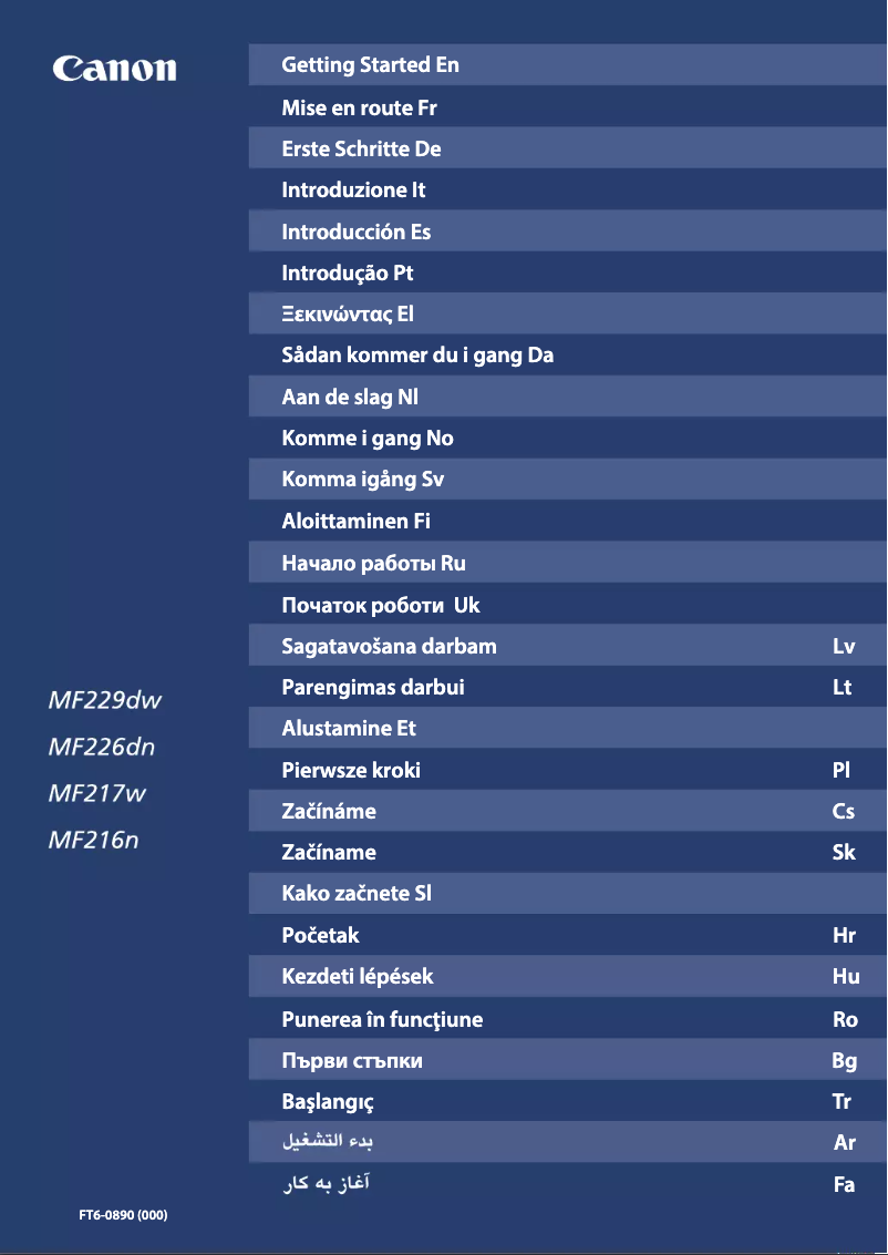 Page 1 de la notice Manuel utilisateur Canon i-SENSYS MF217w