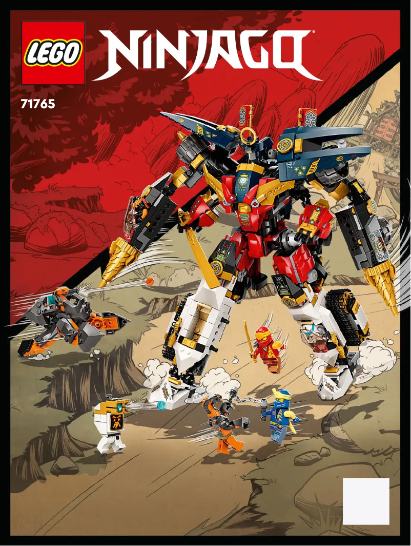 Page 1 de la notice Consignes visuelles Lego Ninjago 71765