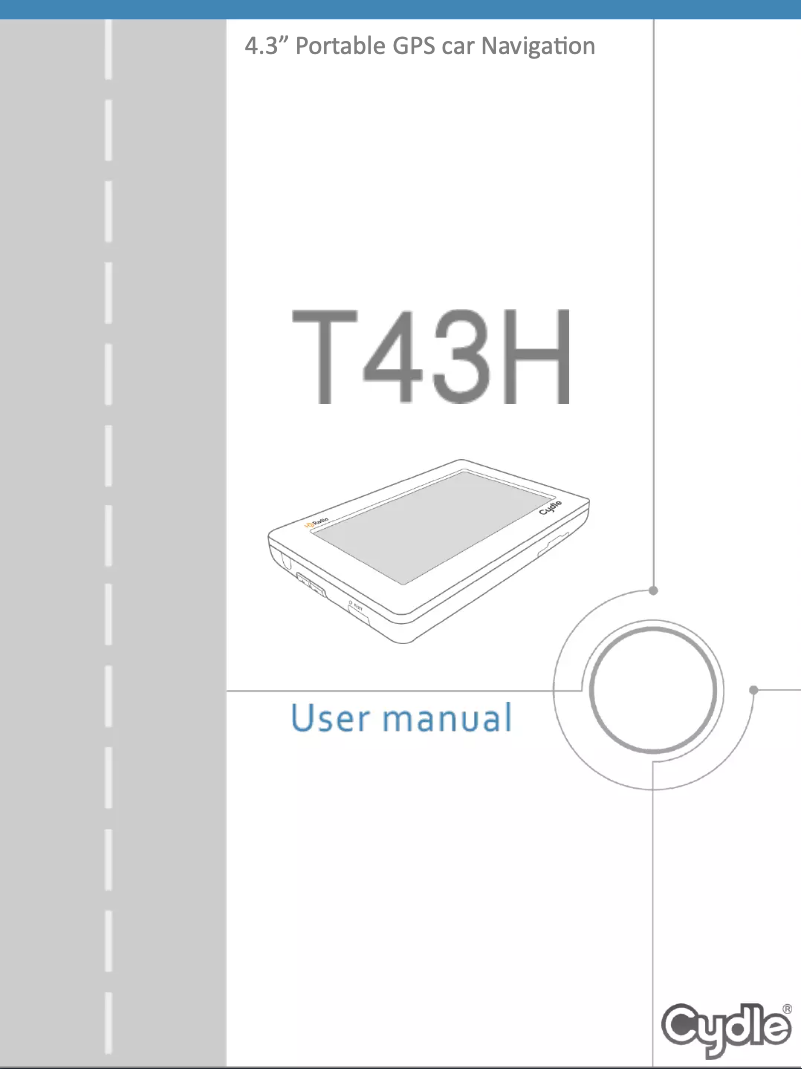 Page 1 de la notice Manuel utilisateur Cydle T43H
