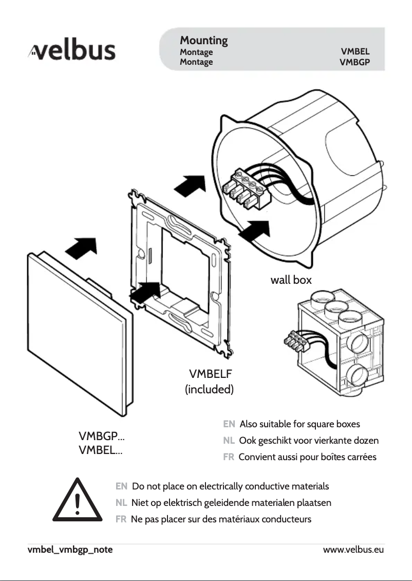 Image de la première page du manuel de l'appareil VMBGP2B