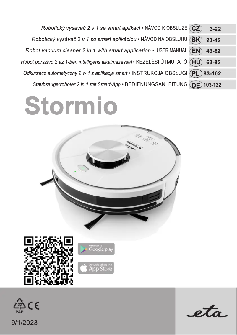 Image de la première page du manuel de l'appareil Stormio 4237 90000