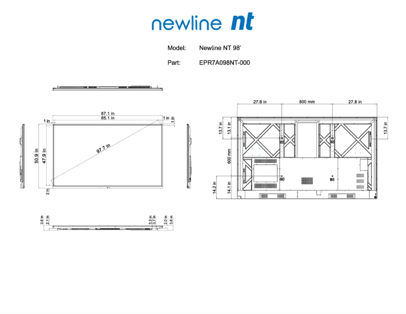 Page n°1 - Dessin technique Newline EPR7A065NT-000