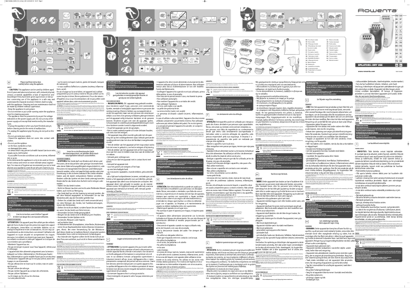 Página 1 del manual Manual de usuario Rowenta Soft Sensation EP5720F0