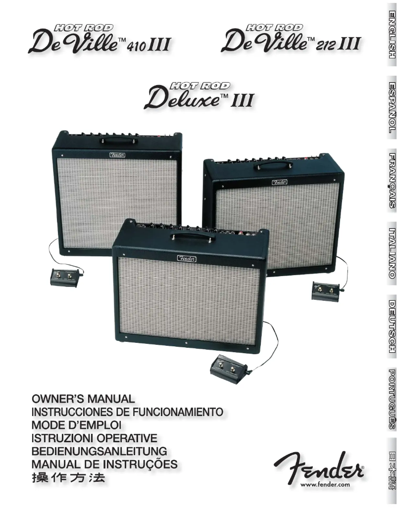 Image de la première page du manuel de l'appareil GB Hot Rod Deluxe