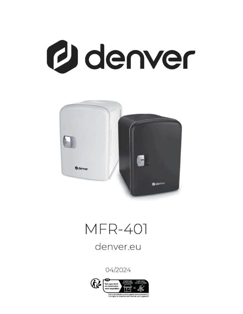 Page 1 de la notice Manuel utilisateur Denver MFR-401
