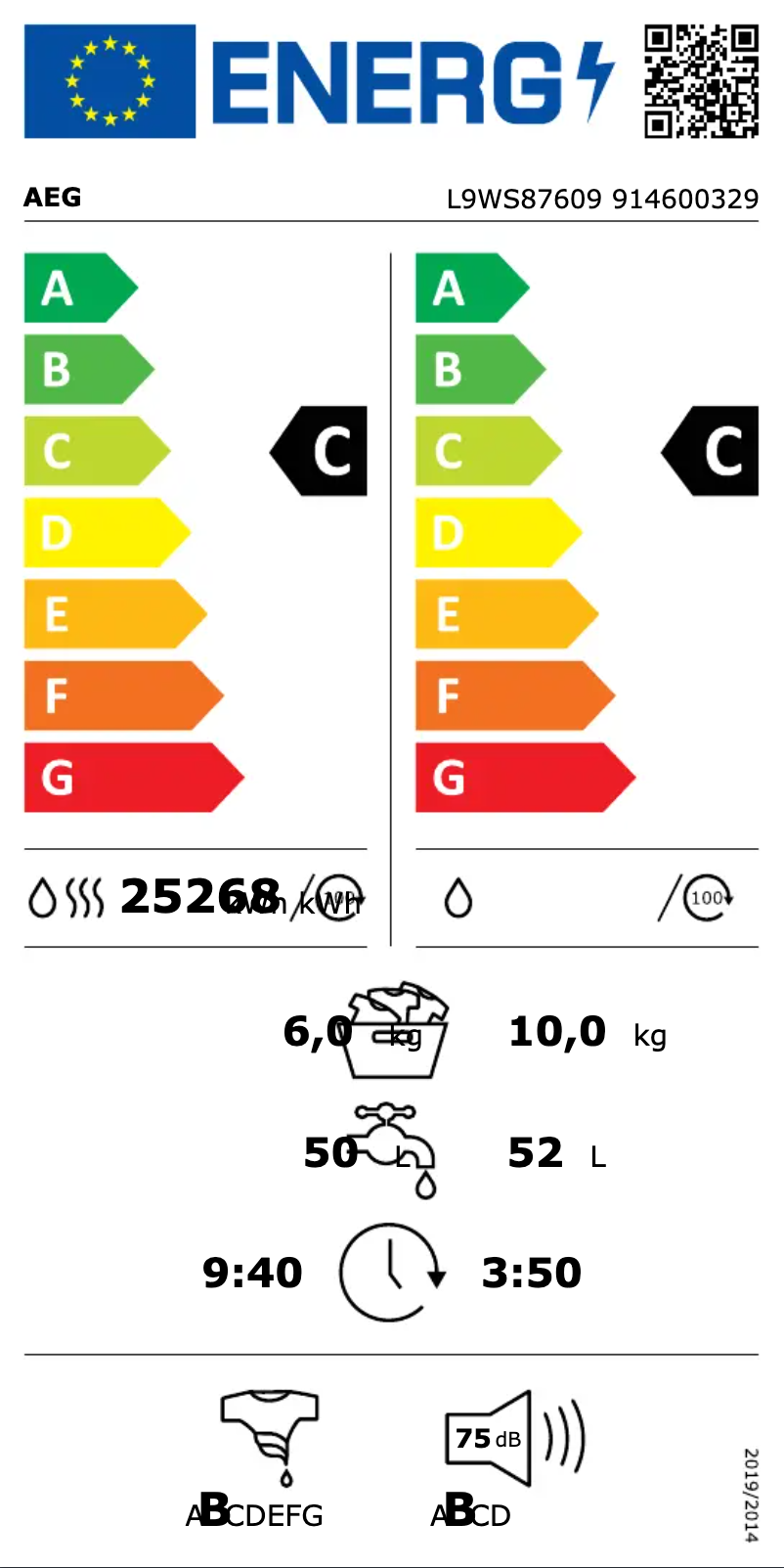 Image de la première page du manuel de l'appareil L9WS87609