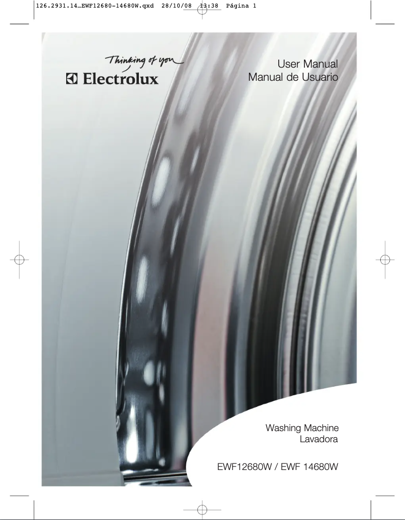 Página 1 del manual Manual de usuario Electrolux EWF 14680