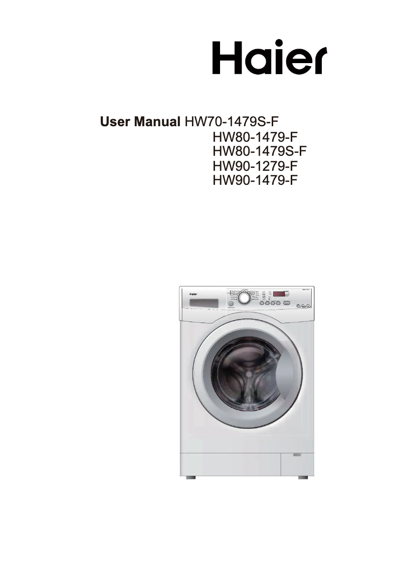 Page n°1 - Manuel utilisateur Haier HW90-1479-F