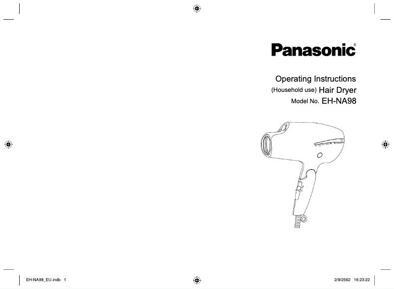 Image de la première page du manuel de l'appareil EH-NA98