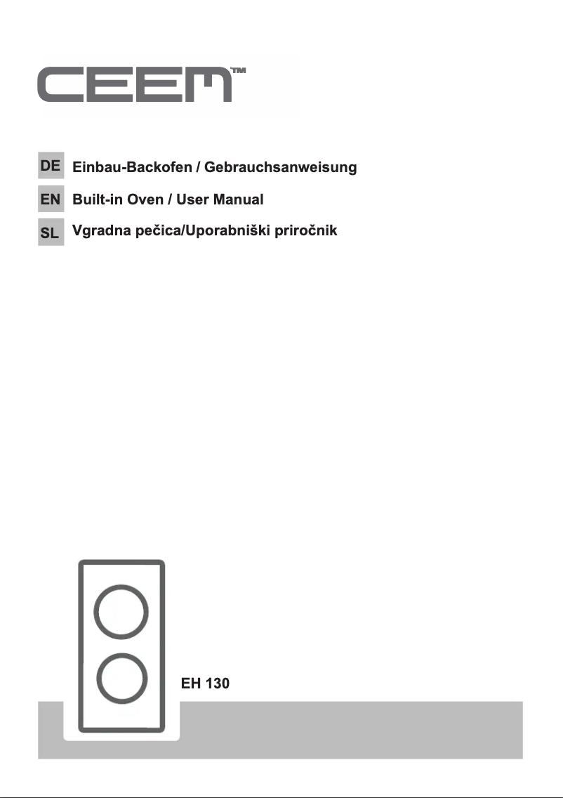 Page n°1 - Manuel utilisateur CEEM EH 130