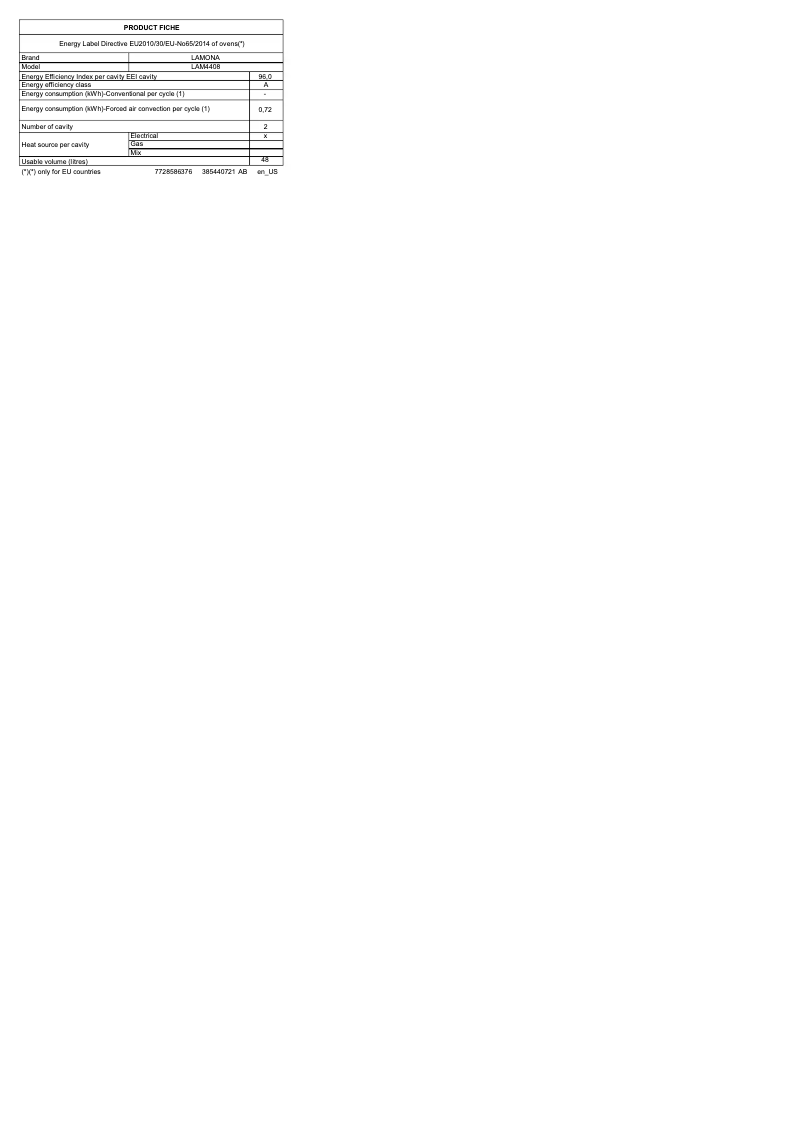 Image de la première page du manuel de l'appareil LAM4408