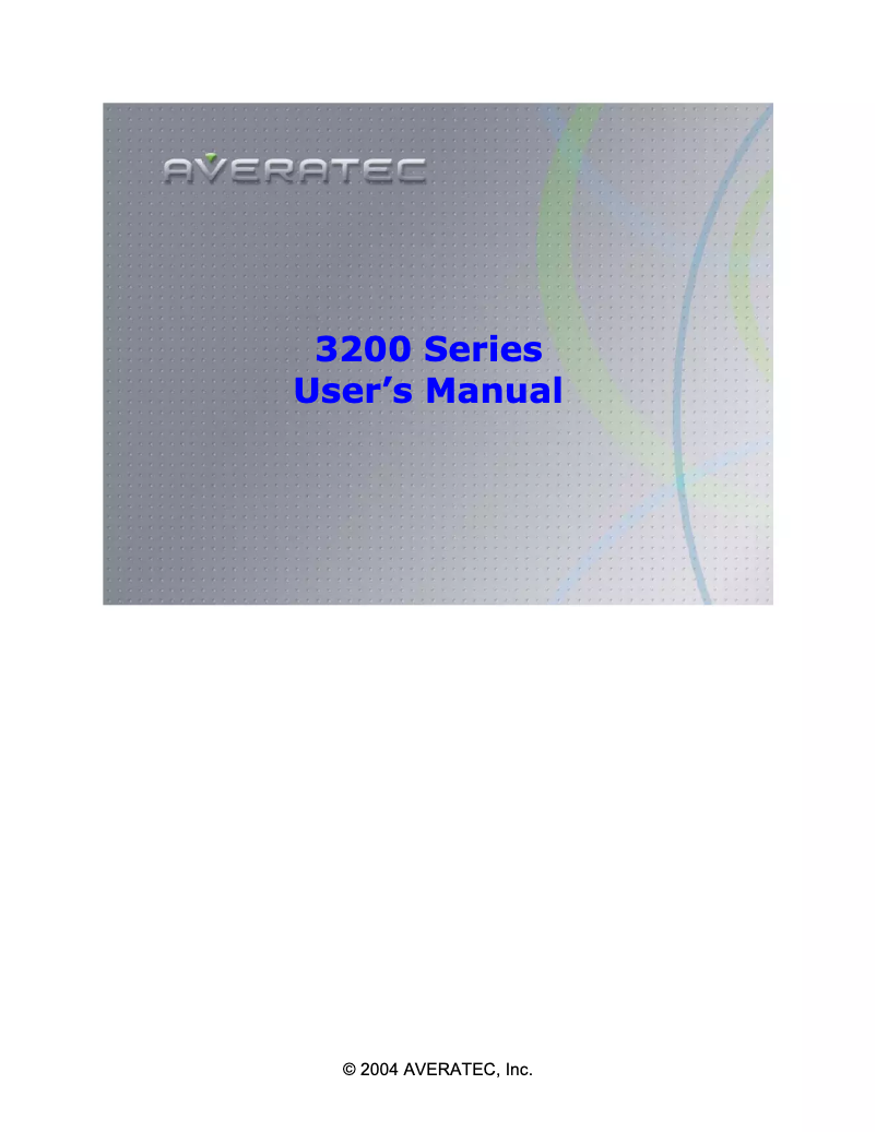 Página 1 del manual Manual de usuario Averatec 3250H1