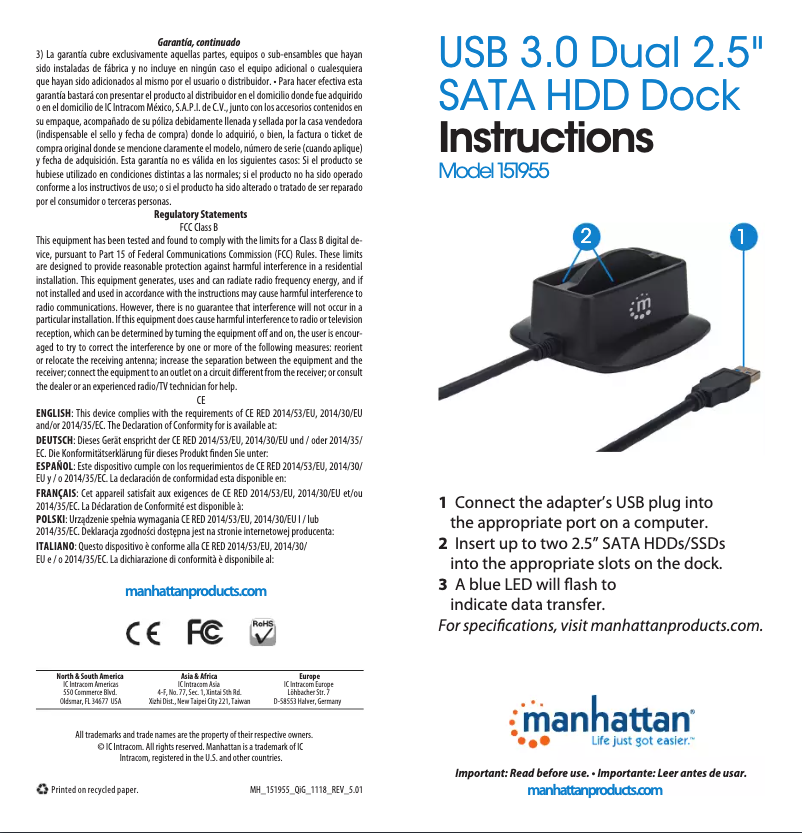 Image de la première page du manuel de l'appareil 151955