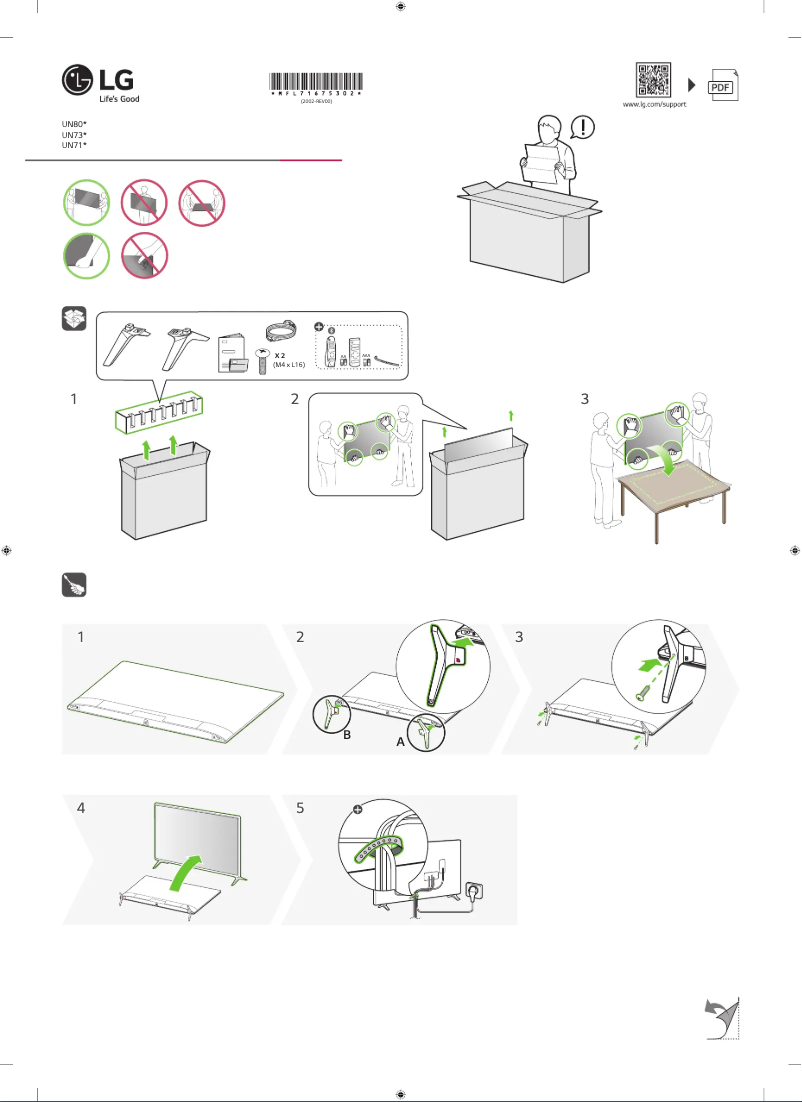 Página 1 del manual Manual de usuario LG 43UN73903LE