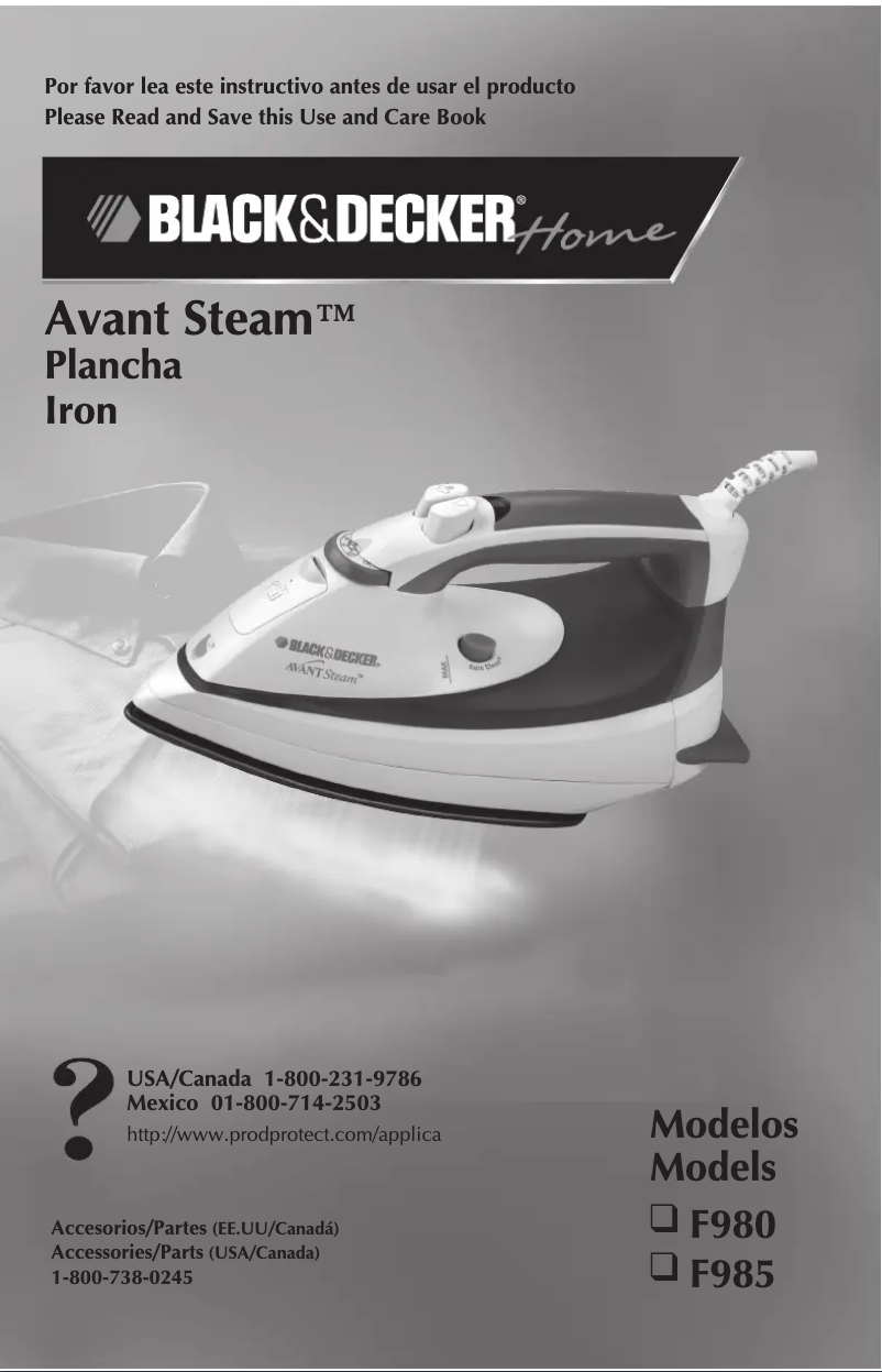 Page 1 de la notice Manuel utilisateur Black & Decker F985