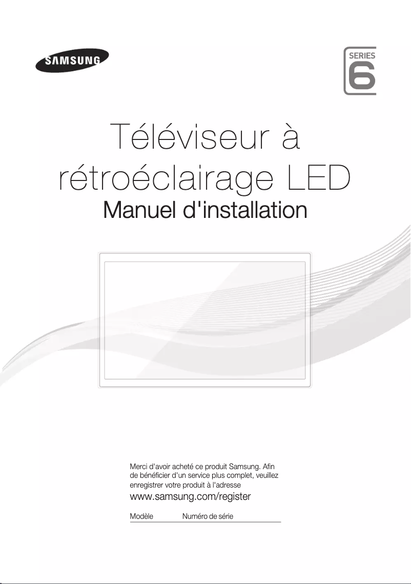 Page 1 de la notice Manuel utilisateur Samsung HG40ED690DB