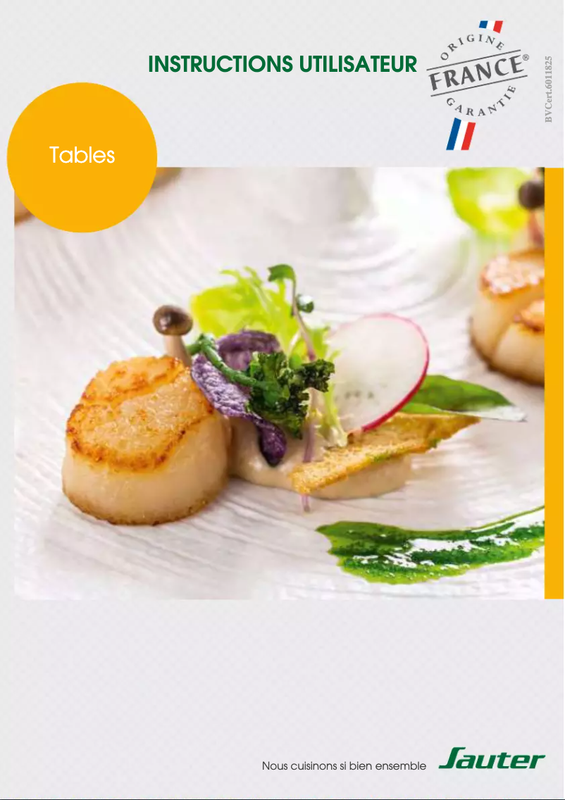 Page 1 of the manual User Manual Sauter SPE9465X