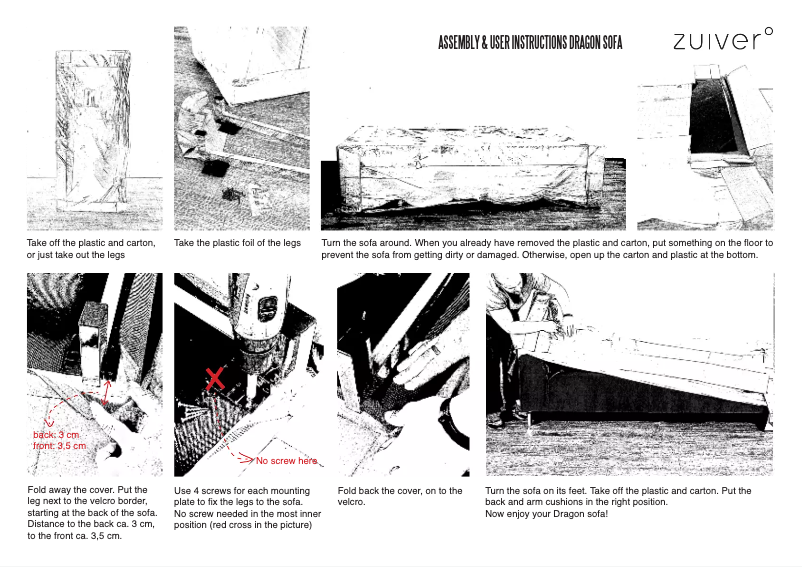 Page 1 de la notice Manuel utilisateur Zuiver Dragon Rib