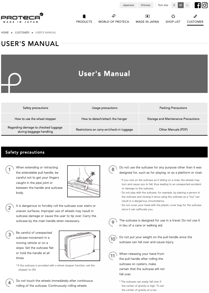 Page n°1 - Manuel utilisateur Proteca Genio Century Z 02813
