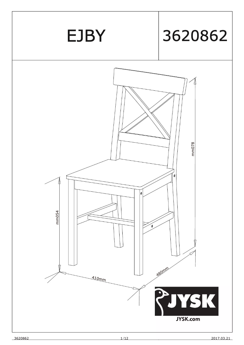 Page n°1 - Manuel utilisateur JYSK Ejby