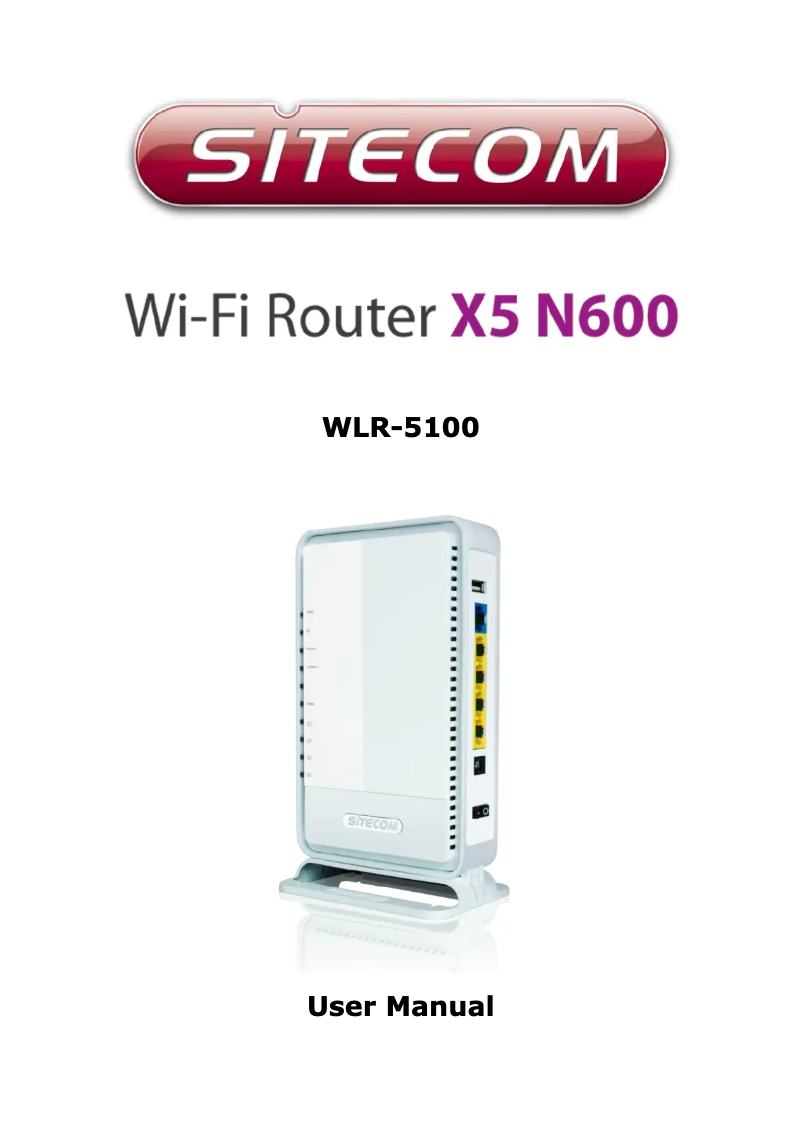 Page n°1 - Manuel utilisateur Sitecom WLR-5100