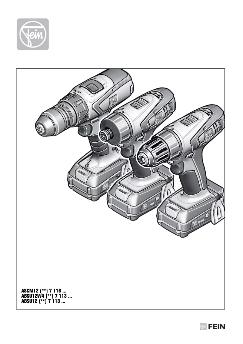 Page 1 de la notice Manuel utilisateur Fein ABSU 12 C