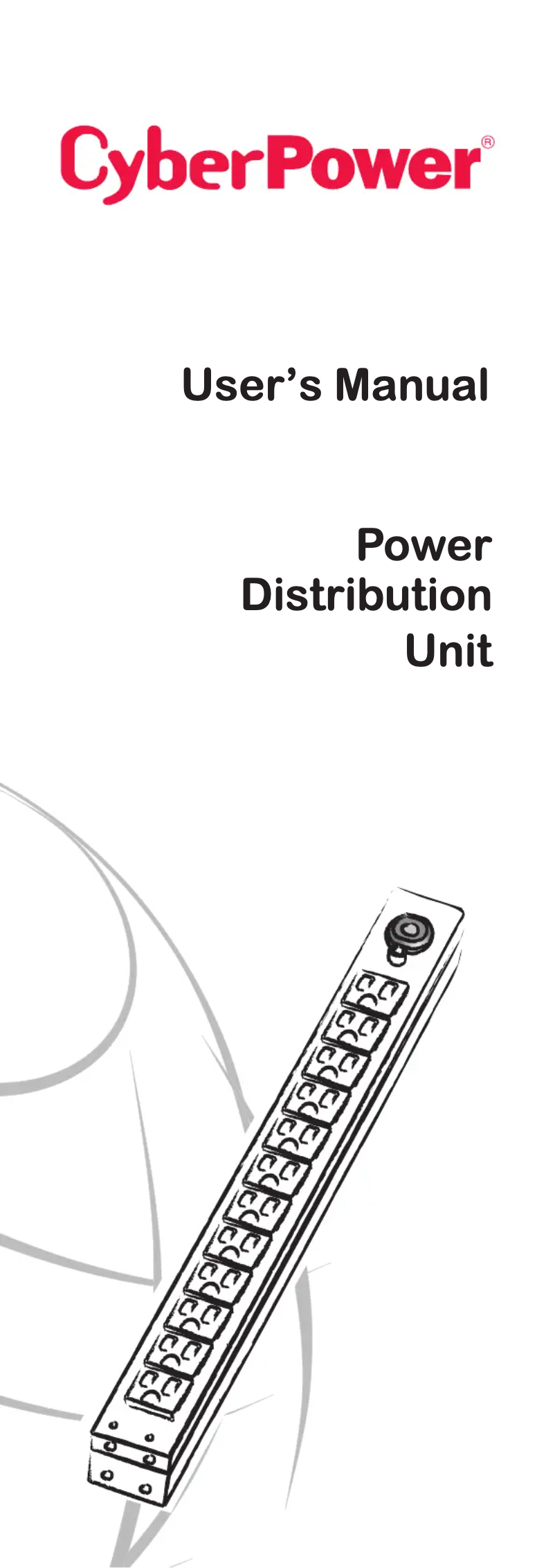 Page n°1 - Manuel utilisateur CyberPower PDU15B2F10R