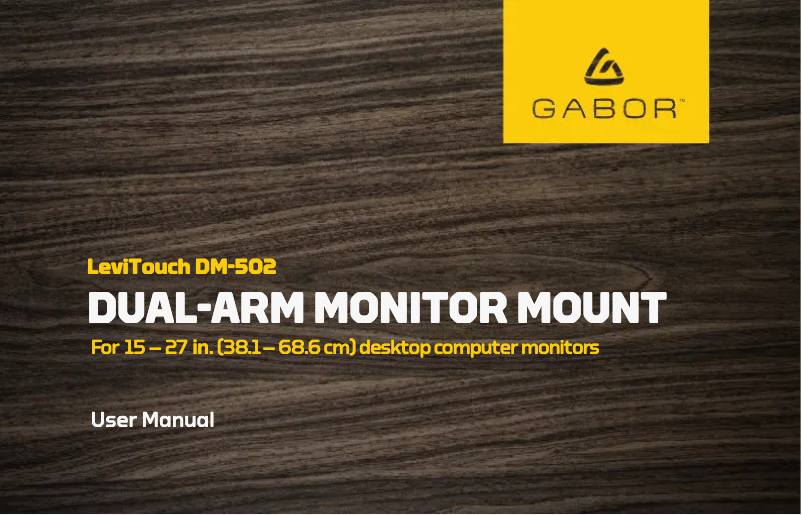 Page 1 de la notice Manuel utilisateur Gabor DM-502