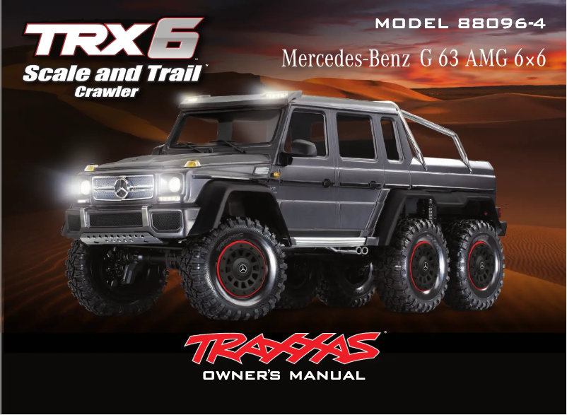 Page 1 de la notice Manuel utilisateur Traxxas Mercedes-Benz G 63 AMG