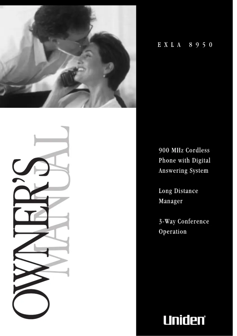 Page 1 of the manual User Manual Uniden EXLA 8950