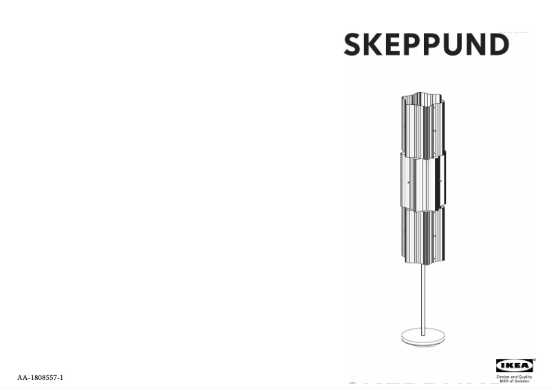 Image de la première page du manuel de l'appareil SKEPPUND