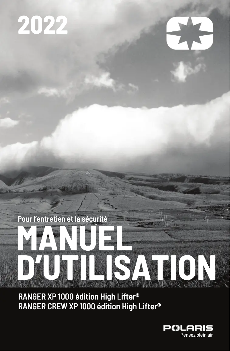 Page n°1 - Manuel utilisateur Polaris Ranger Crew XP 1000 High Lifter (2022)
