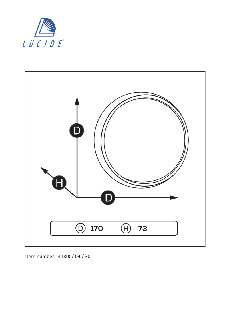 Page n°1 - Manuel utilisateur Lucide Yazoo Led