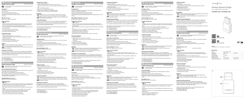 Page 1 de la notice Manuel utilisateur Nedis WSNWM310BK