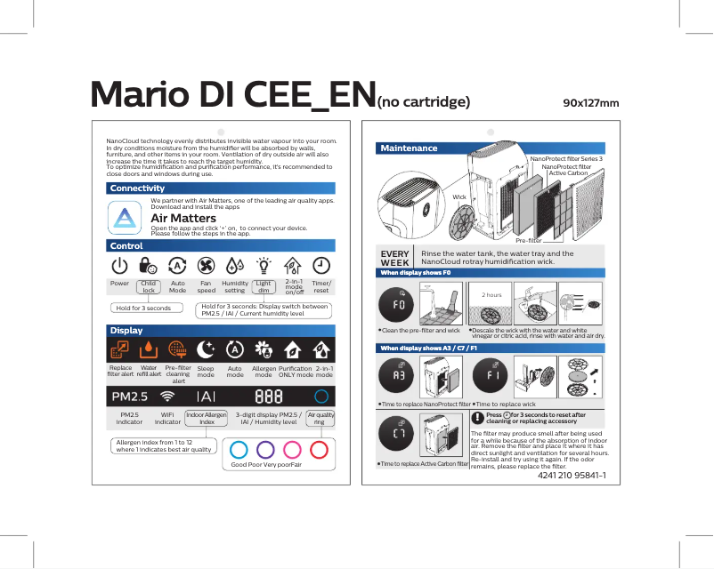 Página 1 del manual Guía de inicio rápido Philips AC3829