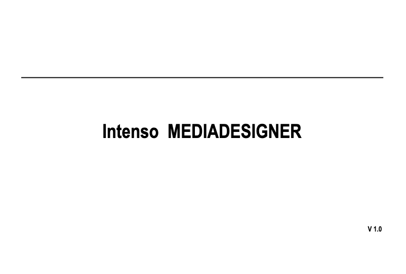 Image de la première page du manuel de l'appareil MediaDesigner