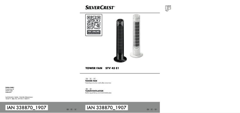 Page 1 de la notice Manuel utilisateur SilverCrest STV 45 E1