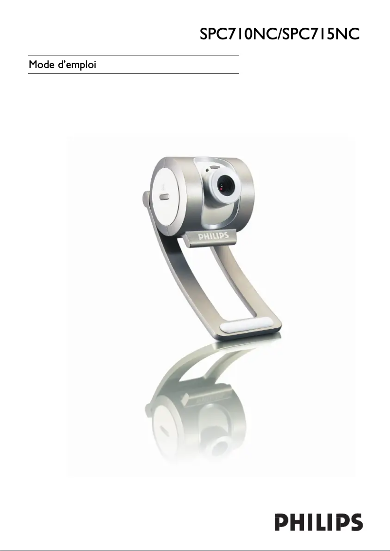Page 1 de la notice Manuel utilisateur Philips SPC710NC
