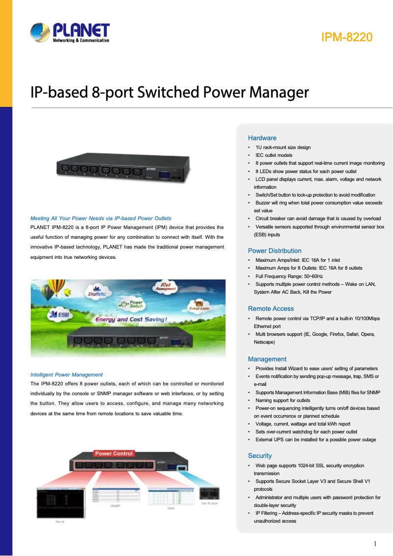 Image de la première page du manuel de l'appareil IPM-8220