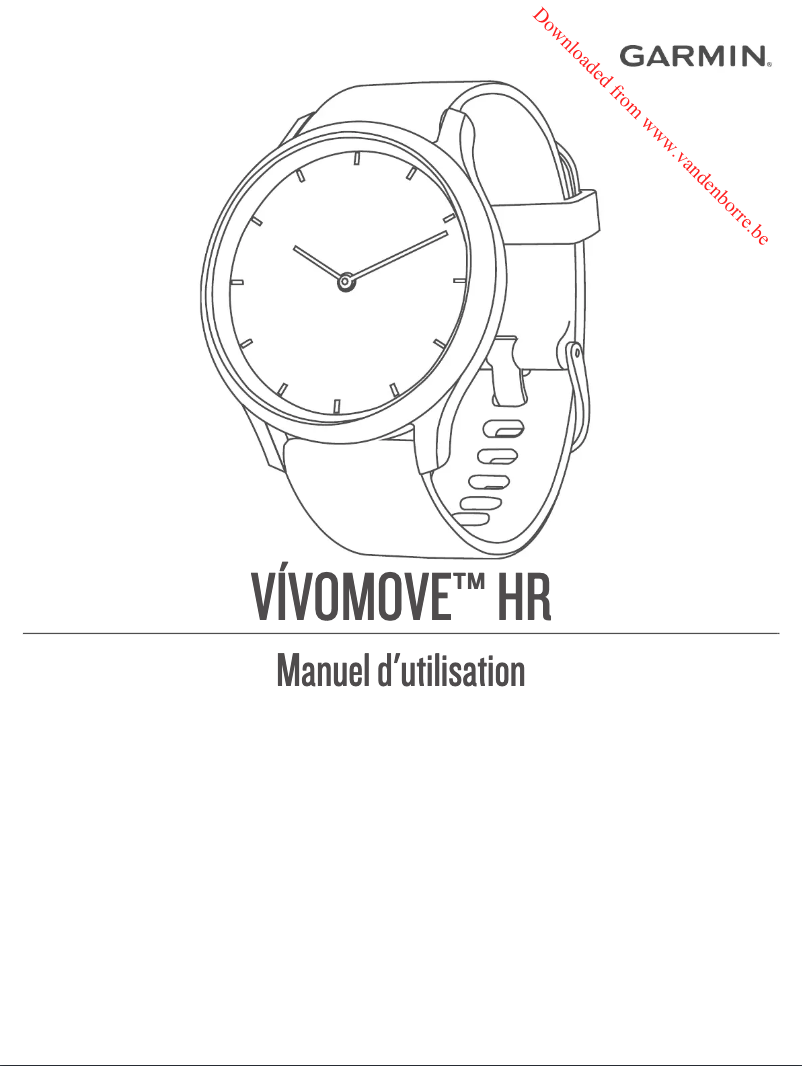 Image de la première page du manuel de l'appareil Vívomove HR