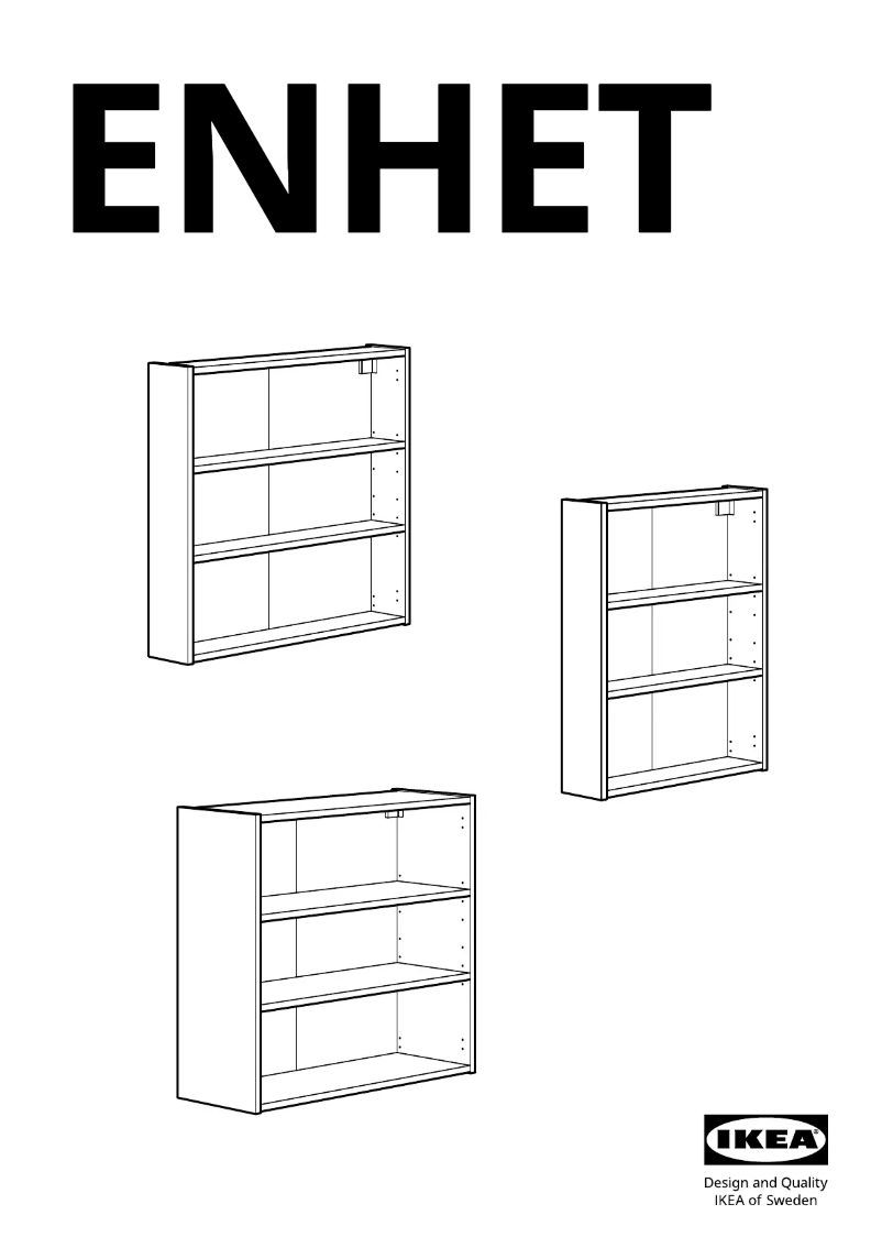 Page 1 de la notice Manuel utilisateur Ikea ENHET 704.406.04