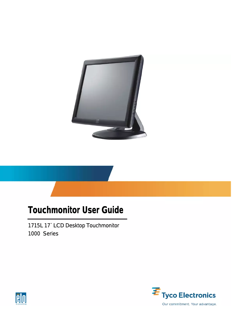 Page n°1 - Manuel utilisateur ELO Digital Office 1715L