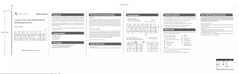 Image de la première page du manuel de l'appareil X9RF2AAKEY