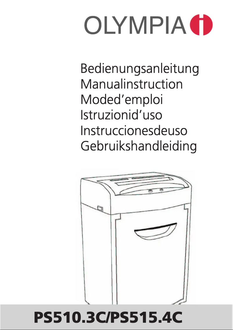 Page 1 de la notice Manuel utilisateur Olympia PS 510.3 CCD