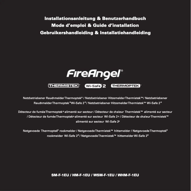Image de la première page du manuel de l'appareil WSM-F-1EU