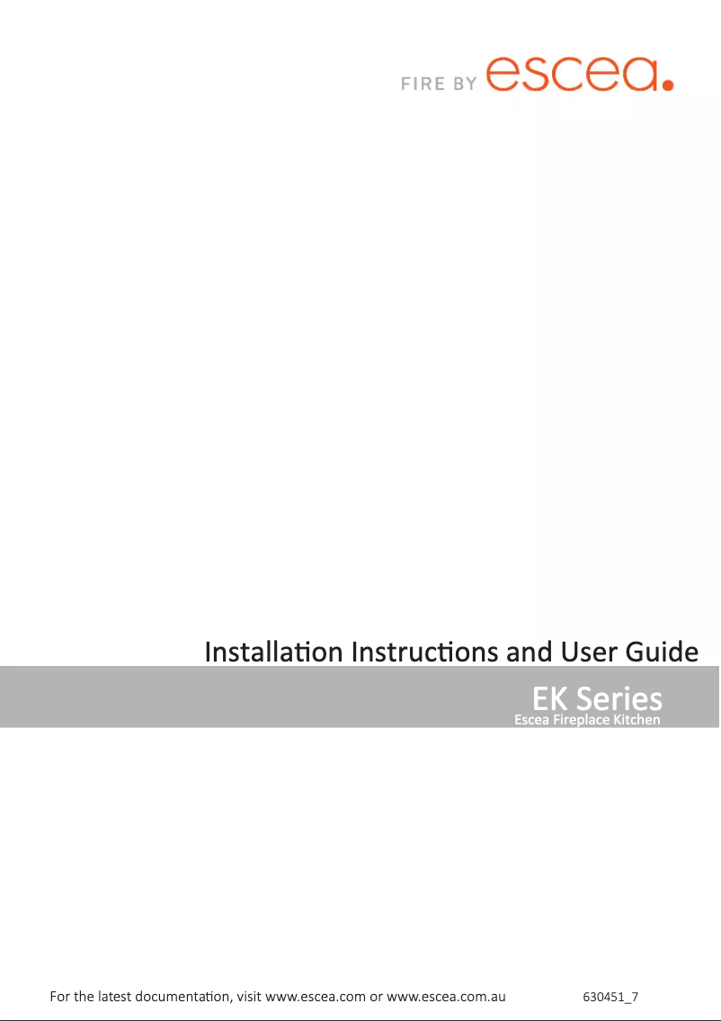 Image de la première page du manuel de l'appareil EK950
